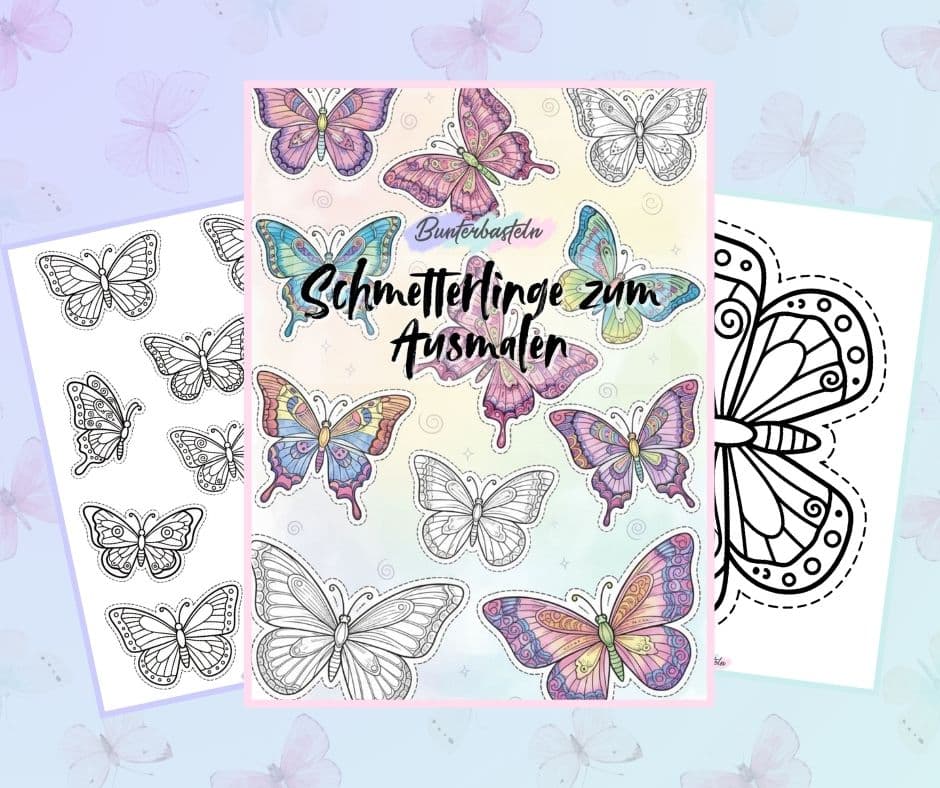 Schmetterlinge zum Ausmalen