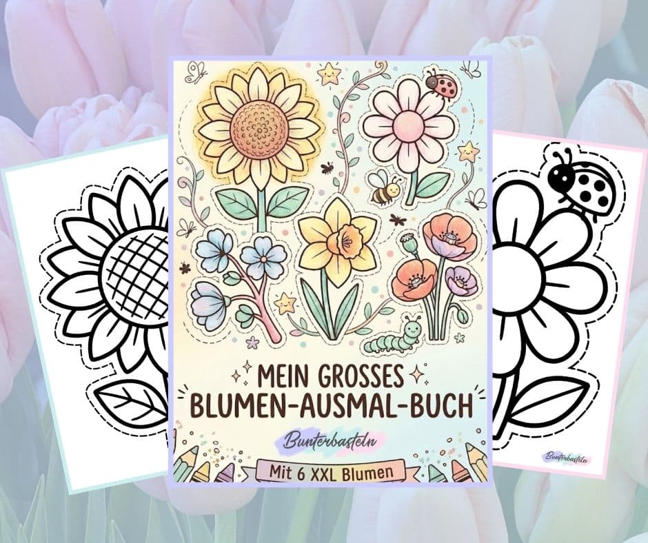 XXL-Blumen zum Ausmalen